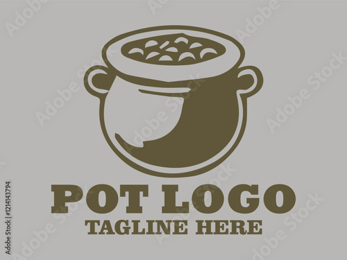 Stainless steel pot, cooking pot with lid and Ideal for cooking themed coloring book pages elegant flower pot, beautiful Ceramic pot, Unique pot, pot vector illustration and pot logo