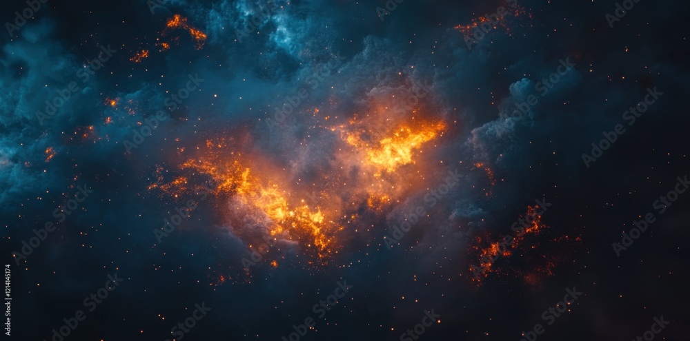 nebula in deep space, with a cosmic background of stars and galaxies. nebula in deep space, with a cosmic background of stars and galaxies.