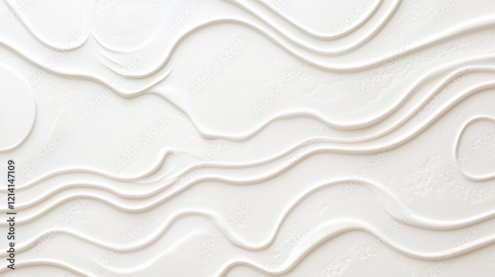Obraz premium Abstract white background with flowing lines