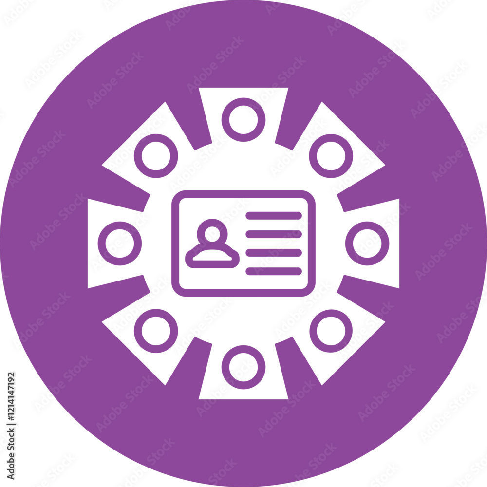 Fotografie Corporate Identity glyph circle icon