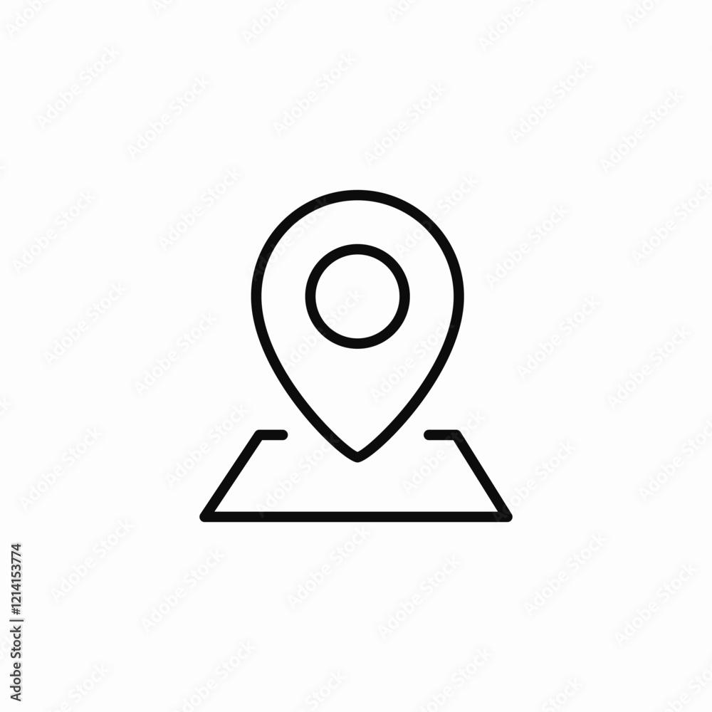 Location pin marker icon vector sign Location pin marker icon vector sign