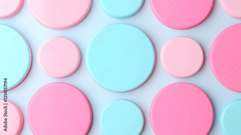 Colorful Round Shapes in Pink and Blue Pattern for Creative Background Design and Abstract Artwork Colorful Round Shapes in Pink and Blue Pattern for Creative Background Design and Abstract Artwork