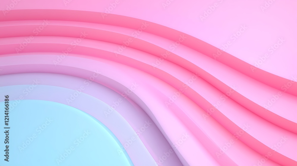 Soft Curved Lines and Waves in Light Pink and Blue Tones Creating a Calming Abstract Background Design Soft Curved Lines and Waves in Light Pink and Blue Tones Creating a Calming Abstract Background Design