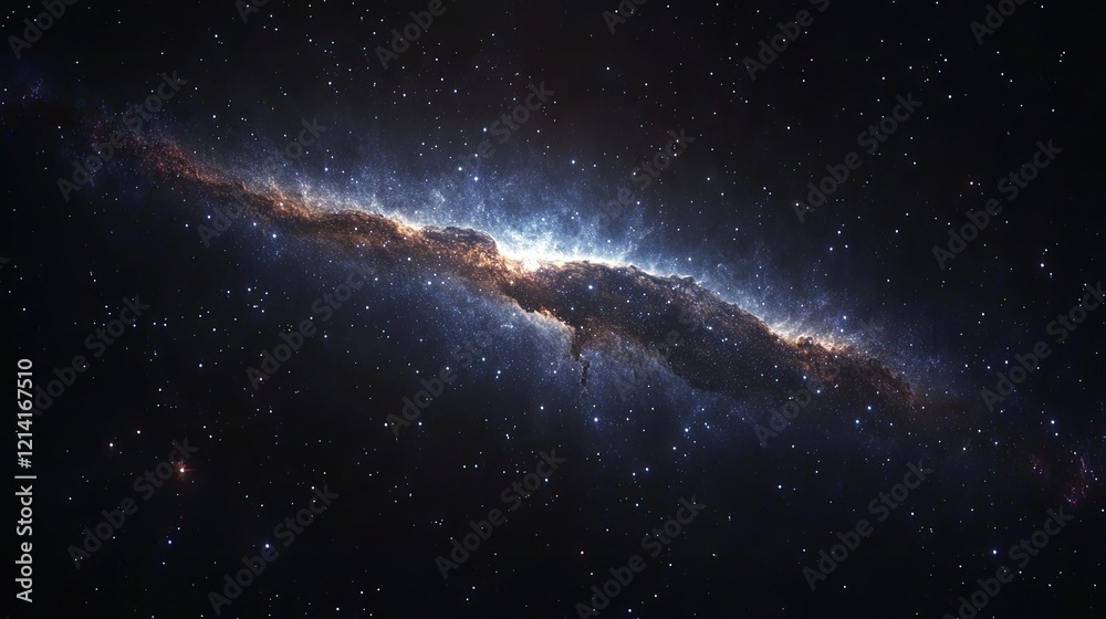 Fototapeta premium Cosmic Nebula Glowing gas cloud in deep space