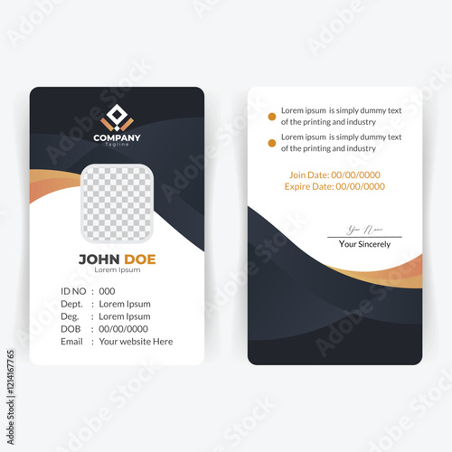 Corporate id card template