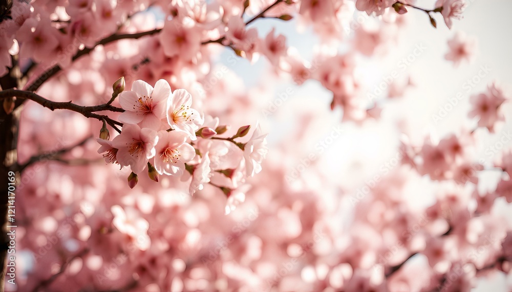 Fototapeta premium pink Sakura flowers 