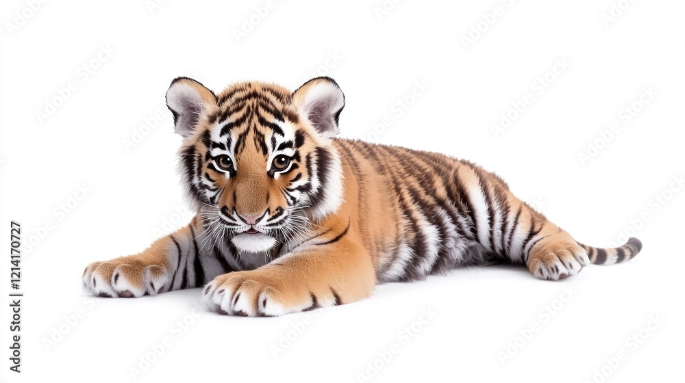 Obraz premium Adorable Tiger Cub