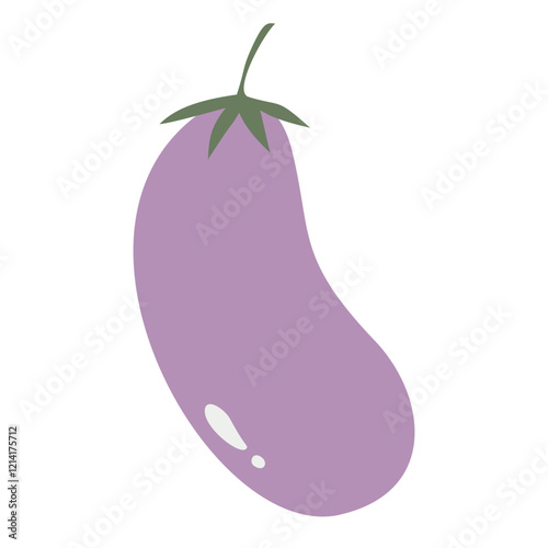 Little Purple Eggplant Illustration photo