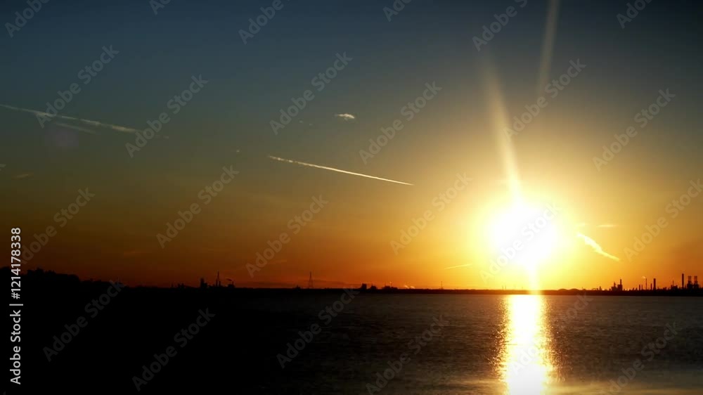 Timelapse of sunset over Lake, Lake Charles Louisiana Timelapse of sunset over Lake, Lake Charles Louisiana