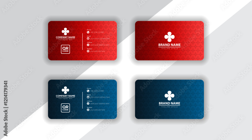 Corporate business card with template design. Corporate business card with template design.