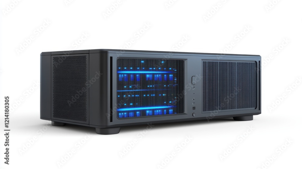 Fototapeta premium Advanced server technology, powering the future of data centers and cloud computing