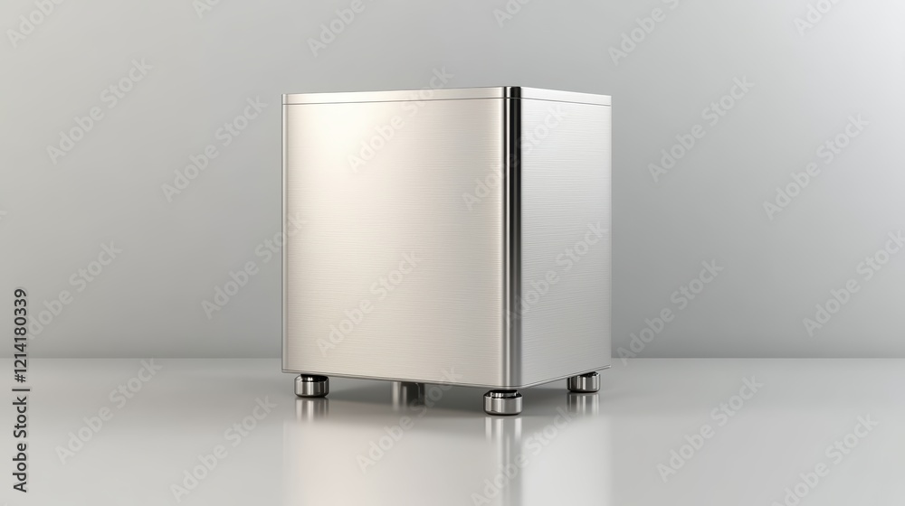 Sleek white refrigerator, modern minimalist design for efficient kitchen storage Sleek white refrigerator, modern minimalist design for efficient kitchen storage