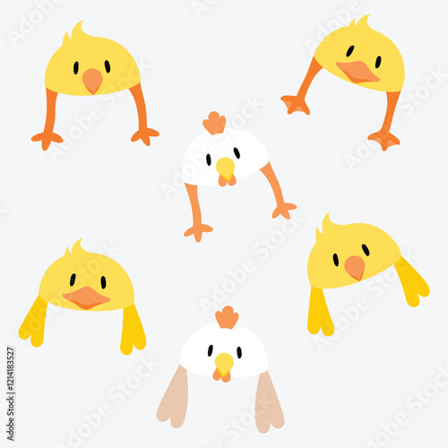 Chicken duck and hen - fun hat