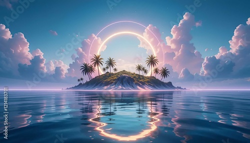 rainbow over the ocean
