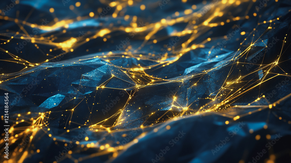 Abstract digital background electromagnetic wave background Innovation digital wave, information technology background and green luxury background with golden line decoration and curve light effect Abstract digital background electromagnetic wave background Innovation digital wave, information technology background and green luxury background with golden line decoration and curve light effect