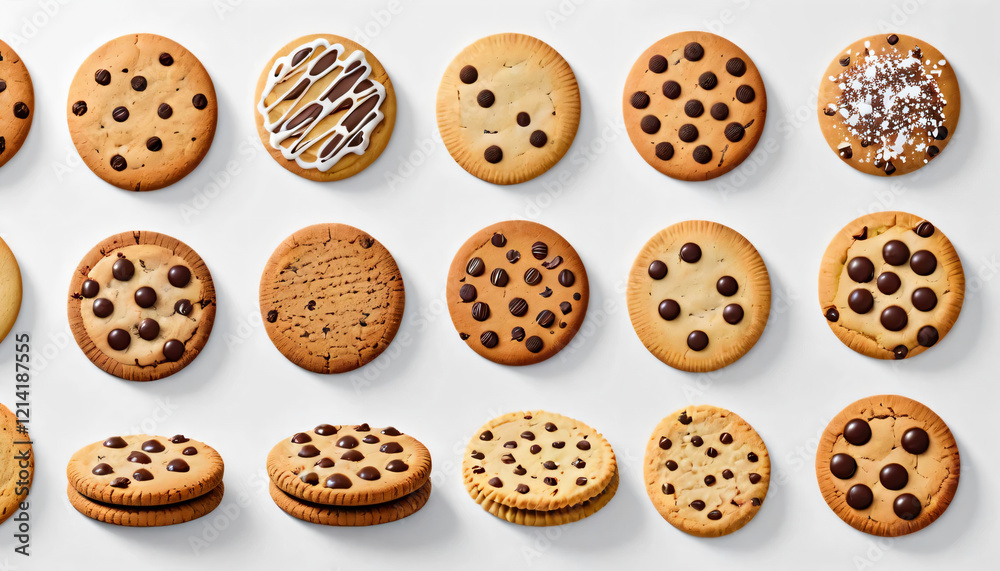 cookie white plain background cookie white plain background