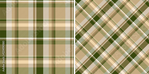 Tartan texture check of vector seamless fabric with a plaid background textile pattern.