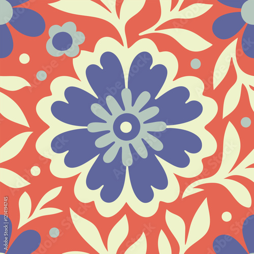Seamless pattern with flowers. Abstract origami flowers background. style for fabric, banners, wallpaper, posters, websites, online shopping.Vector illustration design.
