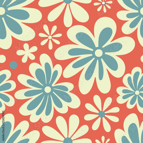 Seamless pattern with flowers. Abstract origami flowers background. style for fabric, banners, wallpaper, posters, websites, online shopping.Vector illustration design.
