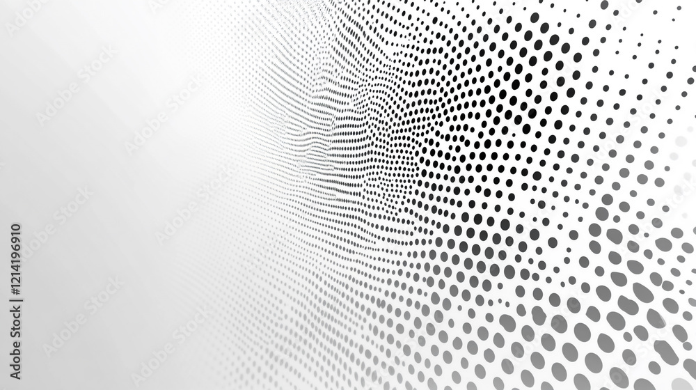 Dynamic abstract pattern with circles creating a textured surface in shades of black and white Dynamic abstract pattern with circles creating a textured surface in shades of black and white