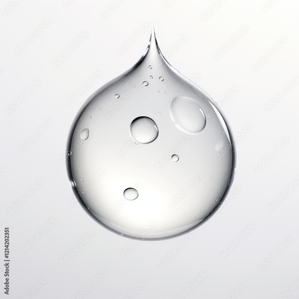 Water Droplet Close-Up Minimalist Isolated Water Droplet Close-Up Minimalist Isolated