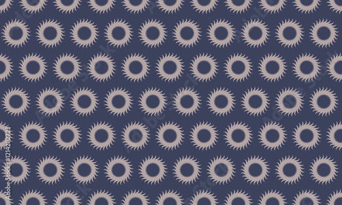 Elegant abstract seamless pattern.  Subtle mauve circular motifs on a deep blue background create a sophisticated, versatile design ideal for textiles, wallpaper, or website backgrounds.