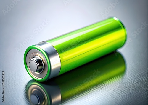 High-quality PNG of an isolated rechargeable battery, perfect for clipart, backgrounds, or presentations showcasing power and energy storage. photo