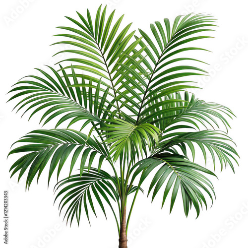 palm tree isolated on white