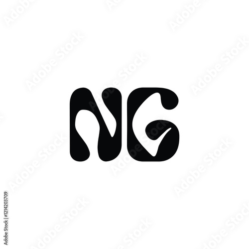 NG monogram logo design letter text name symbol monochrome logotype alphabet character simple logo