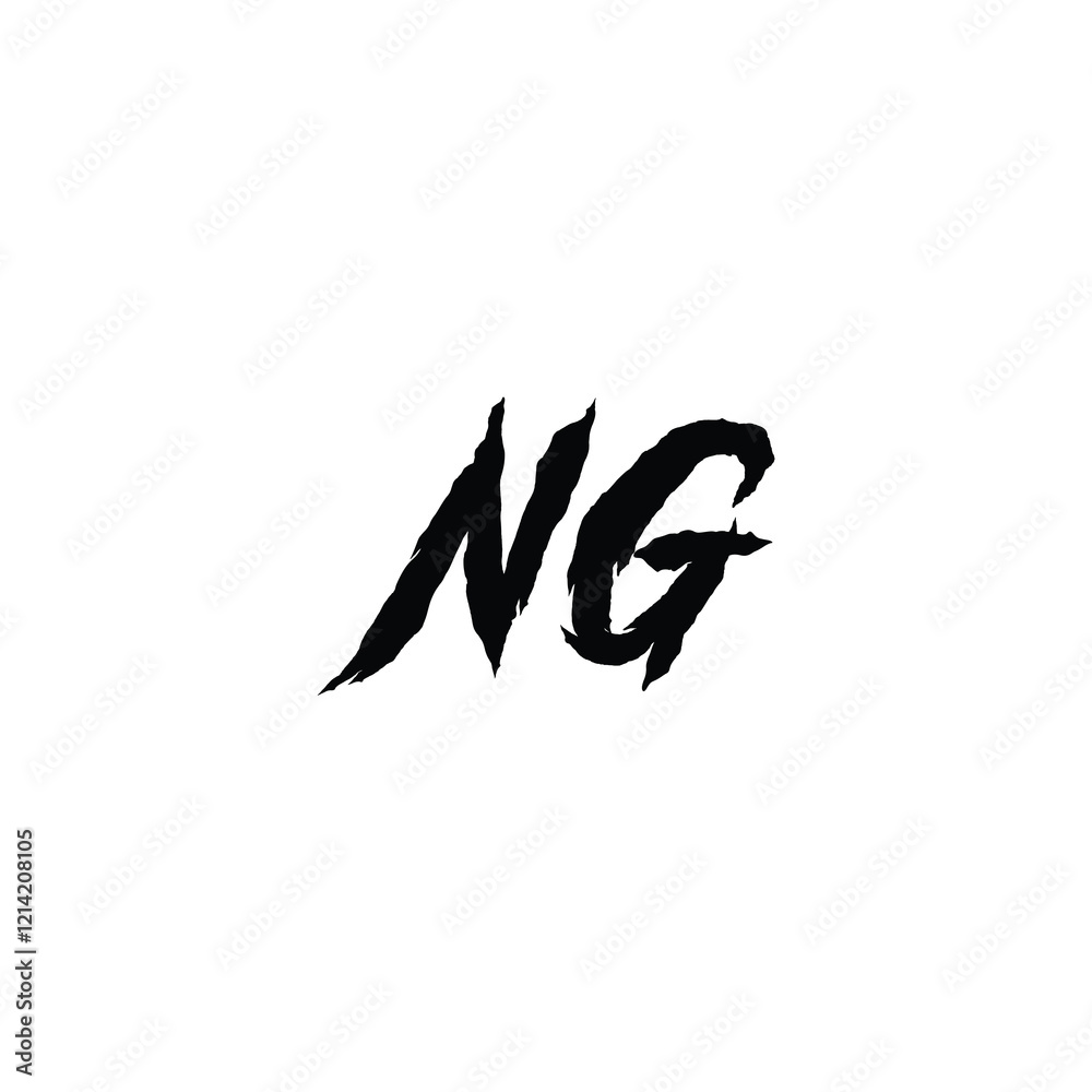 NG monogram logo design letter text name symbol monochrome logotype alphabet character simple logo NG monogram logo design letter text name symbol monochrome logotype alphabet character simple logo