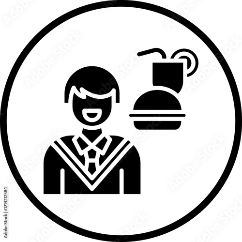 Food Addiction Vector Icon Style