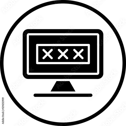Pornography Addiction Vector Icon Style