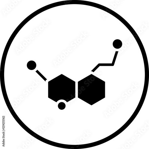 Serotonin Vector Icon Style