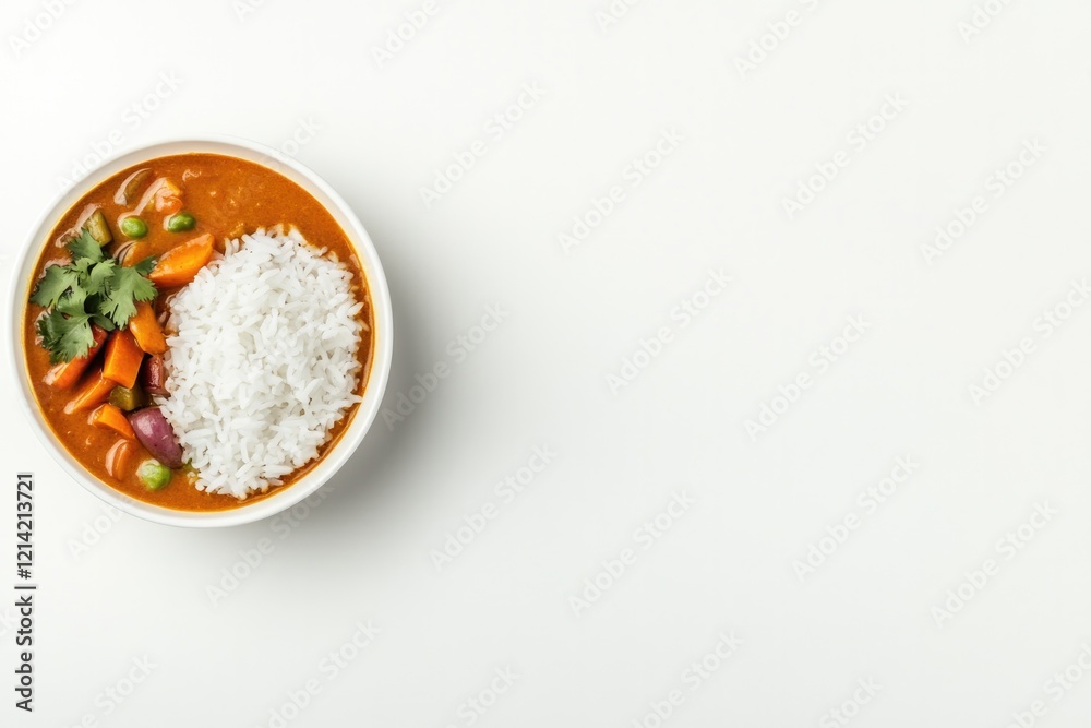 commercial food photography for dish of japanese curry with rice and vegetables natural warm lighting commercial food photography for dish of japanese curry with rice and vegetables natural warm lighting