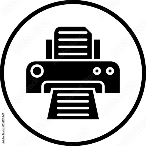 Printing Service Vector Icon Style