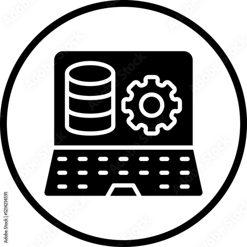 Data Processor Vector Icon Style