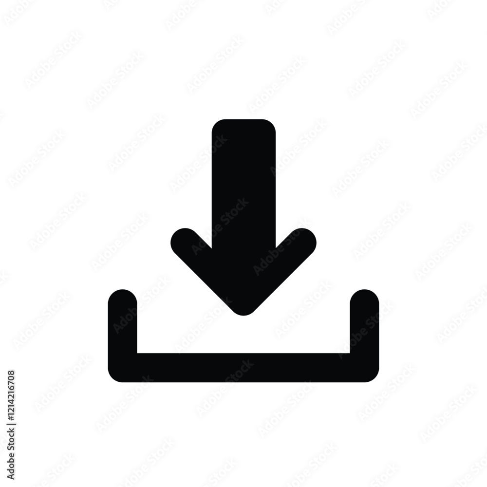 Download Icon. Document and File Download Symbol stock illustration Download Icon. Document and File Download Symbol stock illustration