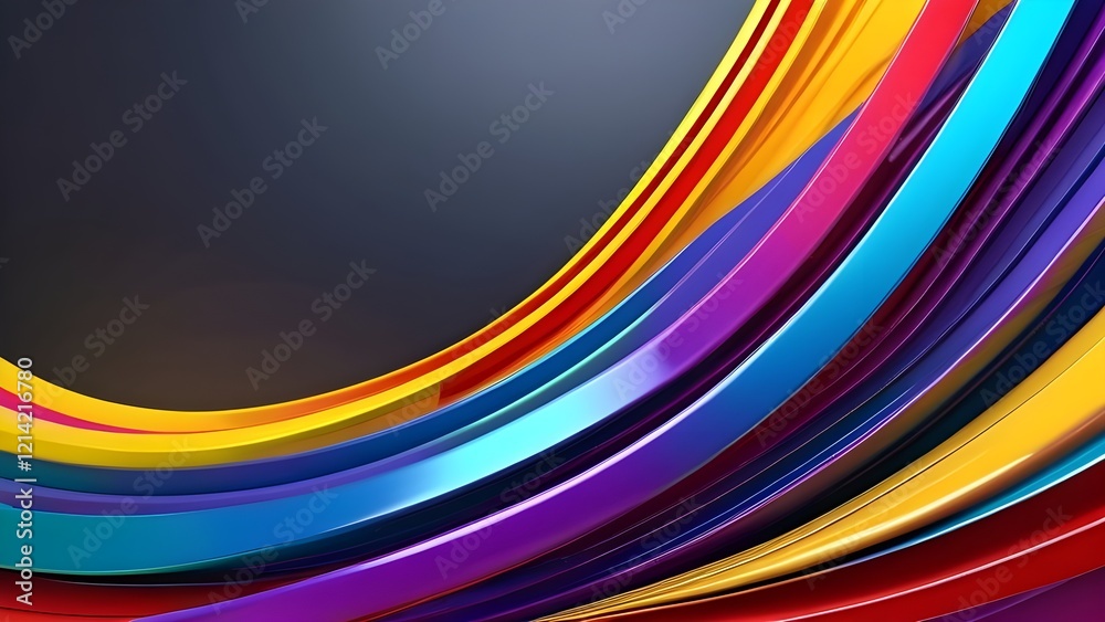 Abstract metal curve background 3D rendering.
Abstract metal curve background 3D rendering.