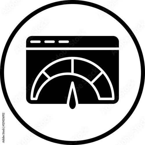 FICO Score Vector Icon Style