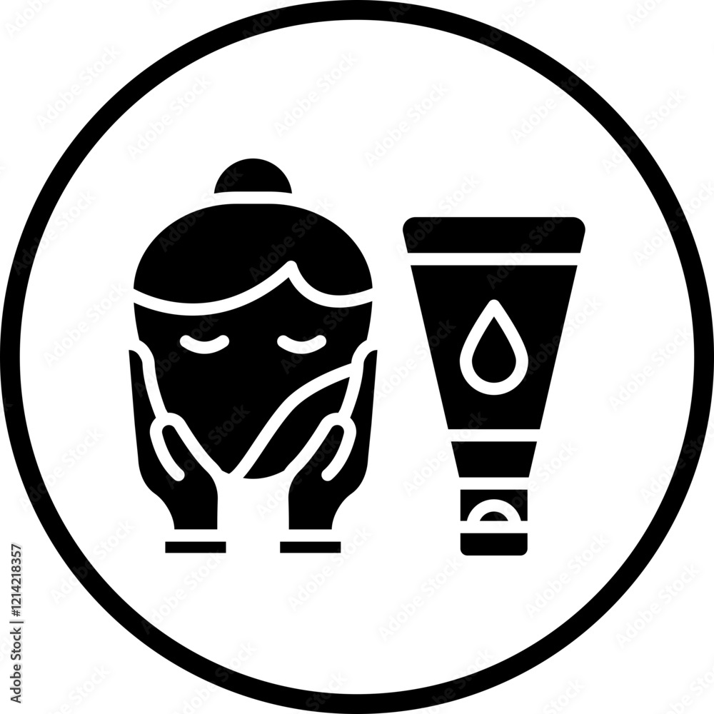Face Scrub Vector Icon Style Face Scrub Vector Icon Style