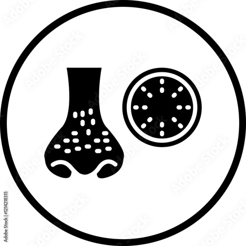 Blackhead Vector Icon Style