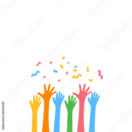 Hands Celebrating Party