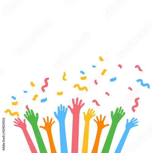 Hands Celebrating Party