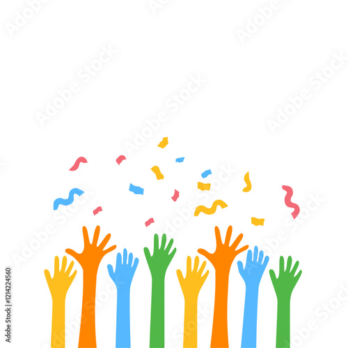 Hands Celebrating Party