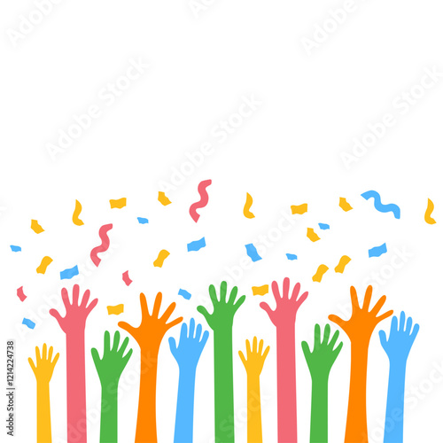 Hands Celebrating Party
