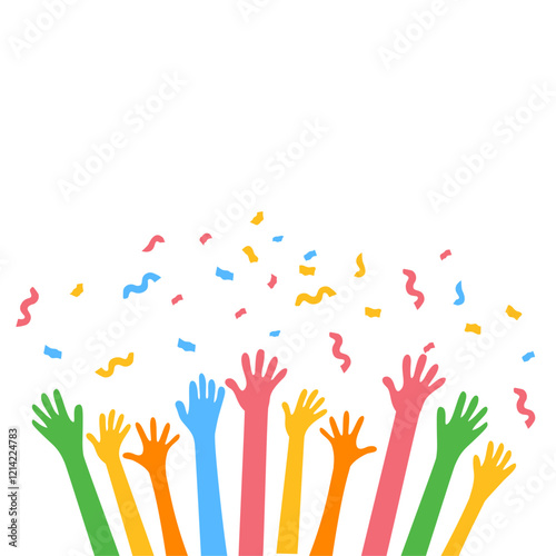 Hands Celebrating Party