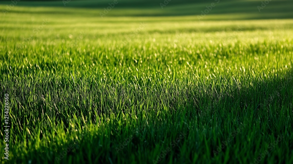Lush Green Grass Field Under Daylight Perfect for Wallpaper or Nature Background : Generative AI Lush Green Grass Field Under Daylight Perfect for Wallpaper or Nature Background : Generative AI
