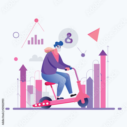  survive stock market volatility professional flat illustration  