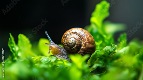 snail on a leaf