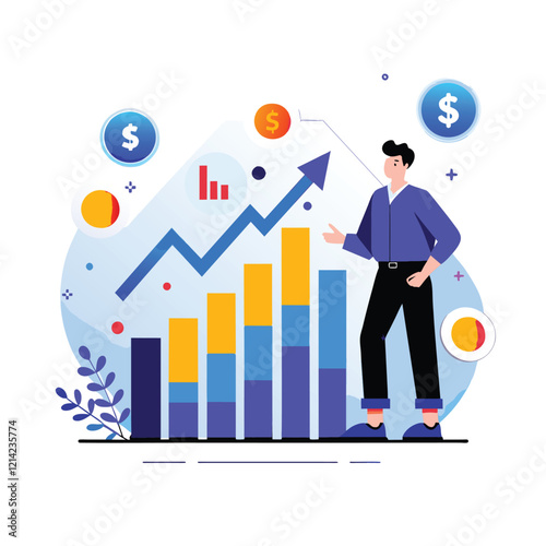 Business Growth and Financial Success Illustration